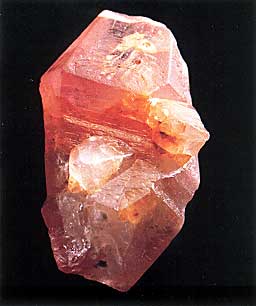 Padparadscha Sapphire Crystal photo image