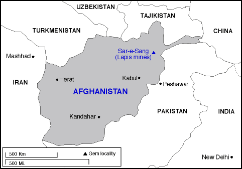 Afghanistan map