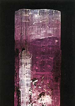 Elbaite Tourmaline Crystal from Laghman, Nuristan, Afghanistan photo image