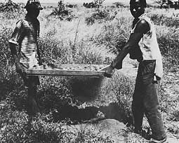 Men Sifting for Garnets photo image