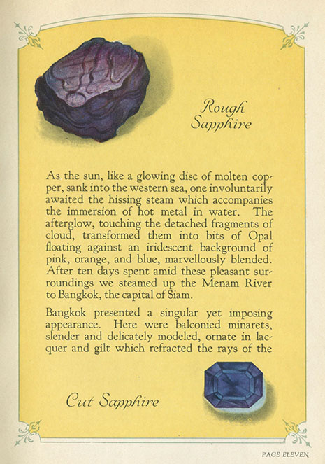 Rought and Cut Sapphire illustration image