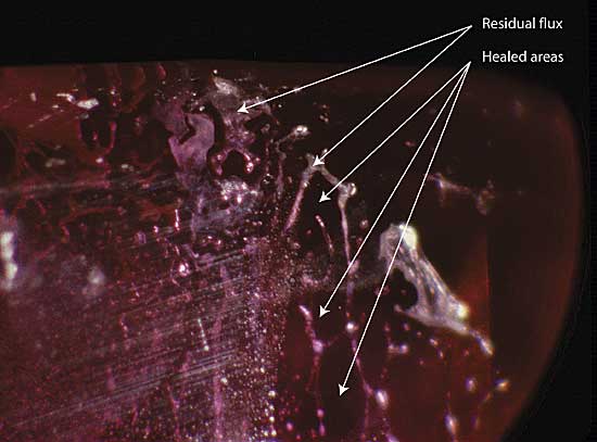 Residual Flux photo image with callouts