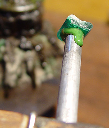 Emerald on Dop Stick photo image