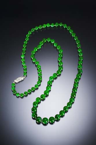 Jadeite necklace photo image