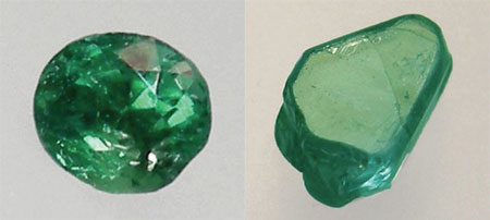 Cut and Rough Chrysoberyl photo images