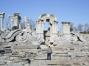 European-Style Building Ruins photo image 