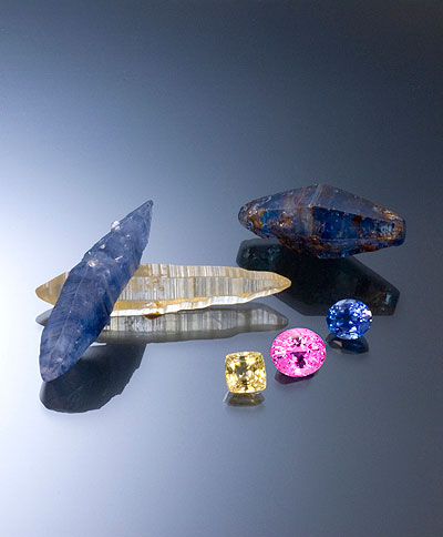 Ceylon Sapphire Crystals and Gemstones photo image