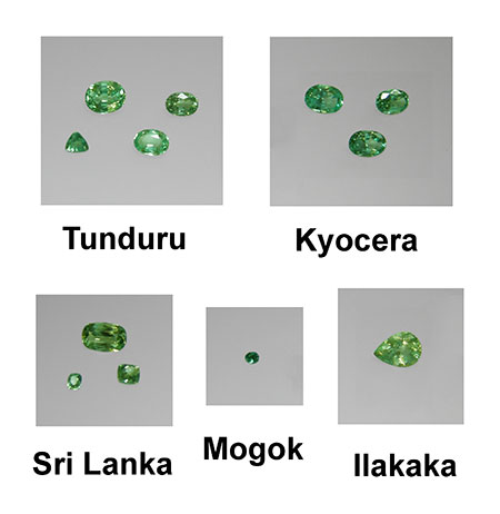 V-bearing Chrysoberyl photo images