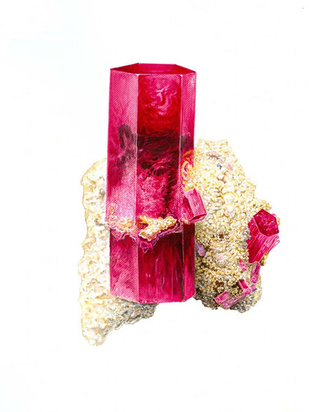 Red Beryl illustration