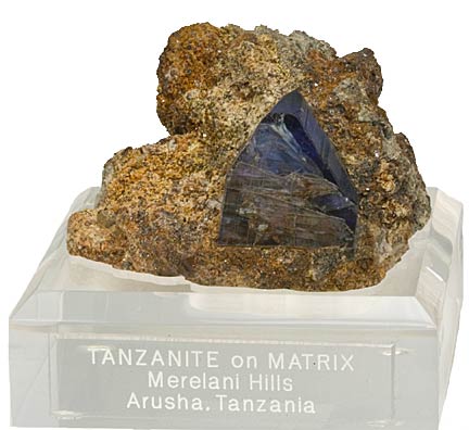 Tanzanite specimen photo image